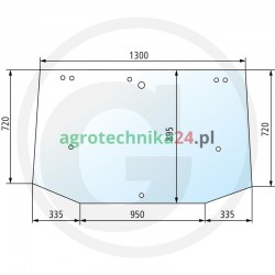 Szyba tylna Case New Holland 650886501