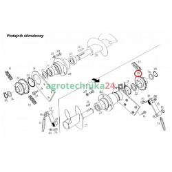 Famarol Koło łańcuchowe podajnika ślimakowego prasy 5595/104-00-200