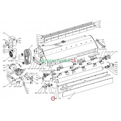 Wał wsporczy kosiarki Tehnos MBL 150 T02669