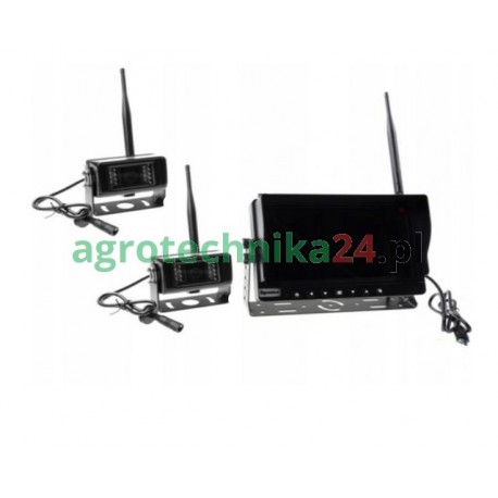 Zestaw bezprzewodowy HD 2xkameraHD(420TVL) + 1xmonitor(7"), 2.4 GHz JAG97-0051