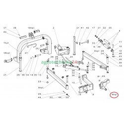 Uchwyt ruchomy przegubu kosiarki Tehnos T02215