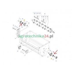 Łożysko kulkowe wahliwe R 45- 90 x 35 mm Massey Ferguson LA340403646