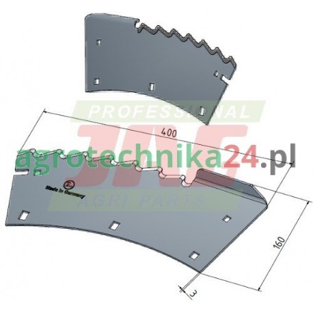 Nóż lewy do trawy Claas 991974.0