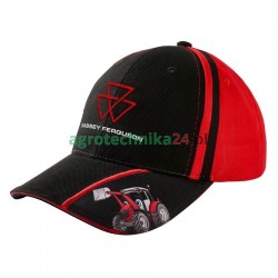Dziecięca czapka z daszkiem czarno-czerwona Massey Ferguson X993212204000