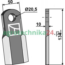 Noże wirnika Y kpl Tehnos T10633