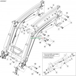 Zestaw sworzni i tulei ładowacza Quicke seria Q3S-Q5L 60039647