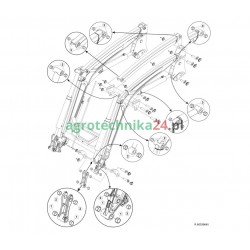 Zestaw tulei ładowacza Quicke seria Q6S-Q8M 60039645