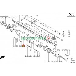 Bęben nożowy Claas Lexion 0007413611