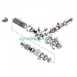 Pierścień simering osi przedniej Fendt H926301020120