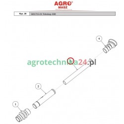 Rurka wysiewająca 290 mm siewnika AGRO-MASZ SI03329-01