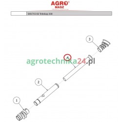 Rurka wysiewająca 320 mm siewnika AGRO-MASZ SI03329-02