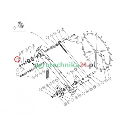 Koło zębate Z12 siewnika Sulky 980720