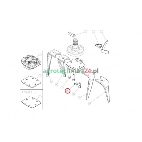 Kolanko rozsiewacza nawozów Sulky 795214