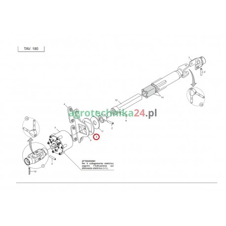 Podkładka dystansowa siewnika Maschio Gaspardo G16033740