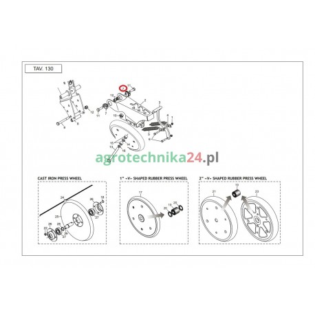 Tuleja siewnika Maschio Gaspardo GA5220411R