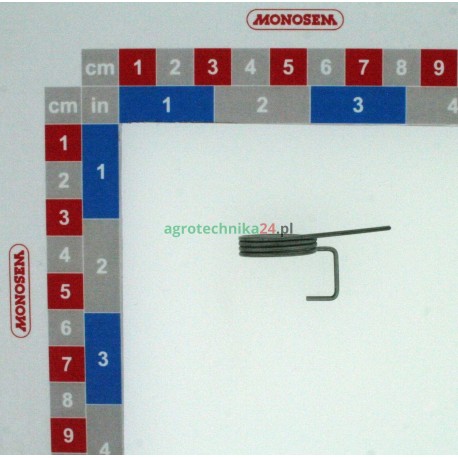 Sprężyna zapadki sprzęgła prawego bloku koła siewnika Monosem 10153024