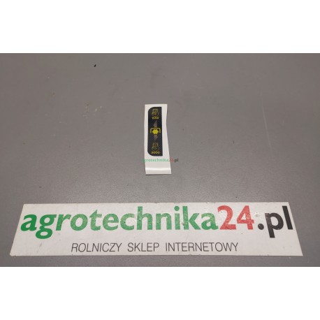 Naklejka prędkości obrotowej Massey Ferguson 4272756M1