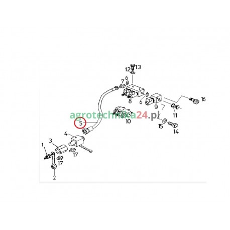 Przewód hydrauliczny prasy Unia P11/P12-06-3000
