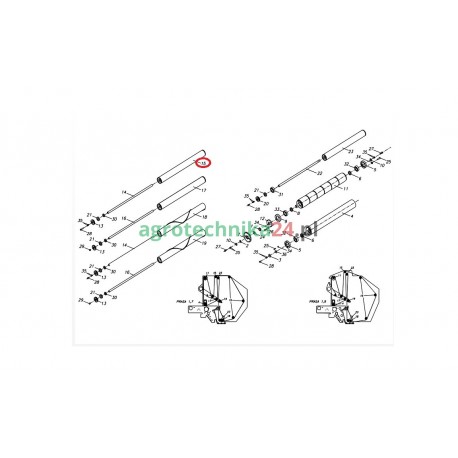 Rurka rolki prasy Unia 1,7 5595/751-19-110