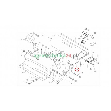 Ramię lewe prasy Unia Famarol 5595/017-03-700