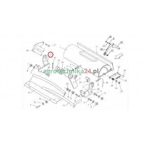 Ramię prawe prasy Unia Famarol 5595/017-03-600