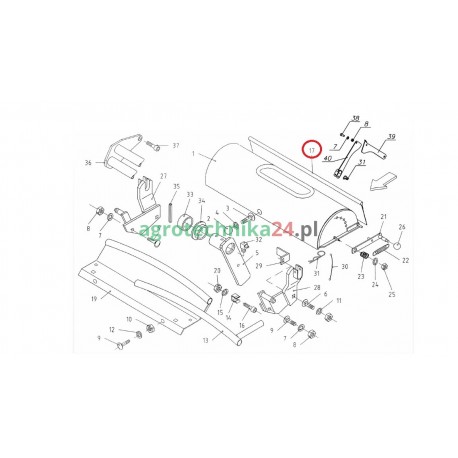 Fartuch osłony prasy Unia Famarol 5595/017-03-001