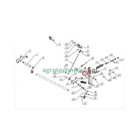 Dźwignia prasy Unia Famarol 5595/003-00-600