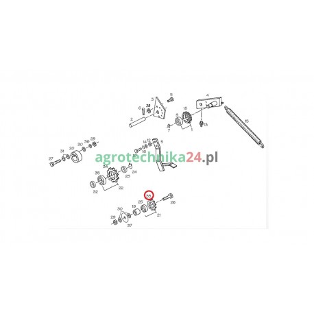 Koło łańcuchowe Z13 prasy Unia Famarol 8245-511-004-141