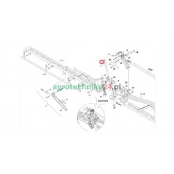 Trzpień gwintowany opryskiwacza Lux Unia Pilmetl 4360/04-00-001/1