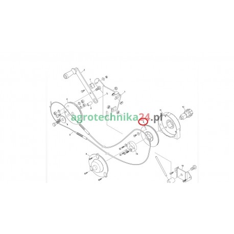 Koło napinające opryskiwacza Unia Pilmetl 4111/00-04-001/0