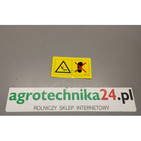 Naklejka "Niebezpieczeństwo, zakaz wchodzenia na maszynę" Sulky 688335
