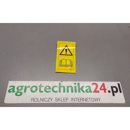 Naklejka Niebezpieczeństwo, patrz instrukcja obsługi Sulky 688336