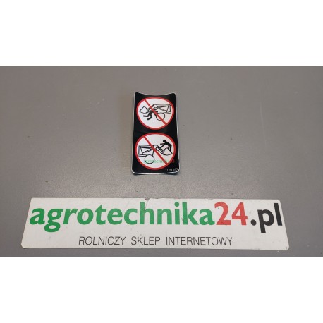 Naklejka ostrzegawcza Quicke 1123673