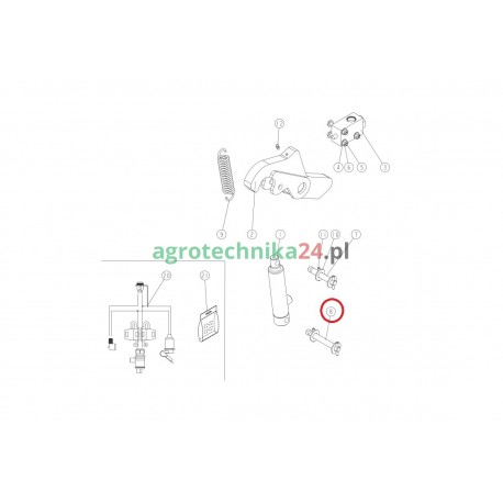 Sworzeń dolny blokujący SKY EasyDrill/Maxidrill 992657