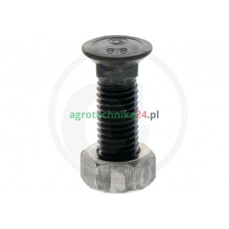 Śruba płużna z nakrętką M12x35 1801235KY