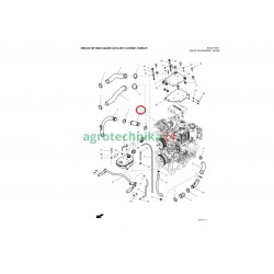 Przewód chłodnicy Massey Ferguson 4377329M4