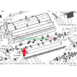 Wirnik z bijakami kosiarki Tehnos MU280