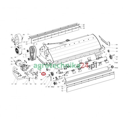 Tuleja dystansowa wirnika kosiarki Tehnos T03786