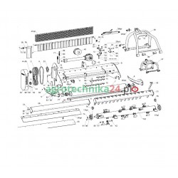 Nośnik skrobaka mały prawy kosiarki Tehnos T02455