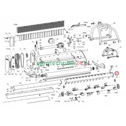 Wspornik noży zbierającyh kosiarki Tehnos MU150R T02338