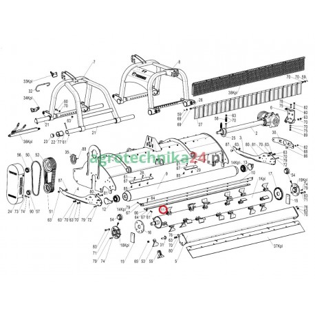 Element czyszczący kosiarki Tehnos T12986