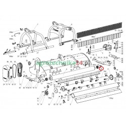 Element czyszczący kosiarki Tehnos MU 300R T12982