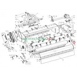 Wspornik prawy rozdrabniacza polowego Tehnos 250R, 280R T04413