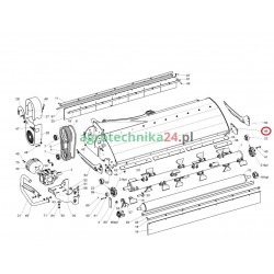Płoza prawa wspornika kosiarki Tehnos MBL 150-200 T03776