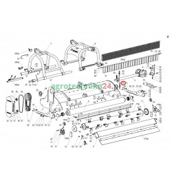 Śruba szpanująca kosiarki Tehnos MU 250-300R T02407