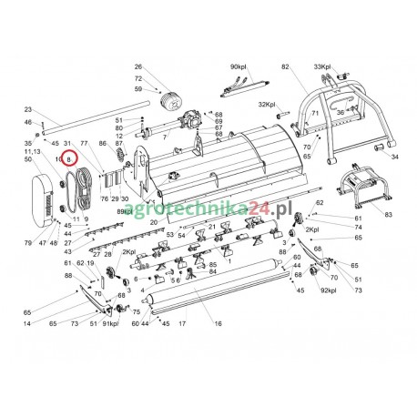 Koło pasowe kosiarki Tehnos MUL 220 10391