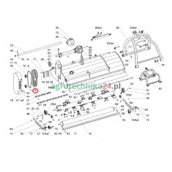 Koło pasowe kosiarki Tehnos MUL 110-150 12107