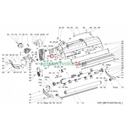 Osłona zabezpieczająca przednia długa metalowa kosiarki Tehnos T00201
