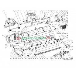 Oś osłony kosiarki Tehnos MU 250 T02399