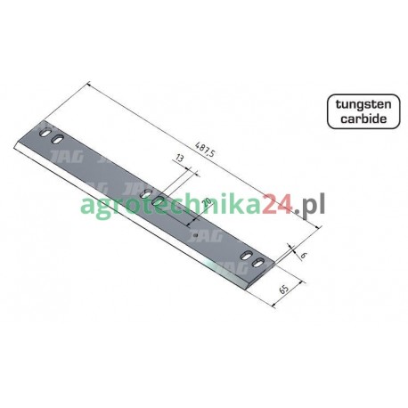 Nóż walca zrywacza MWS New Holland 84499693